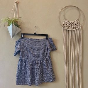 Off the shoulder top.